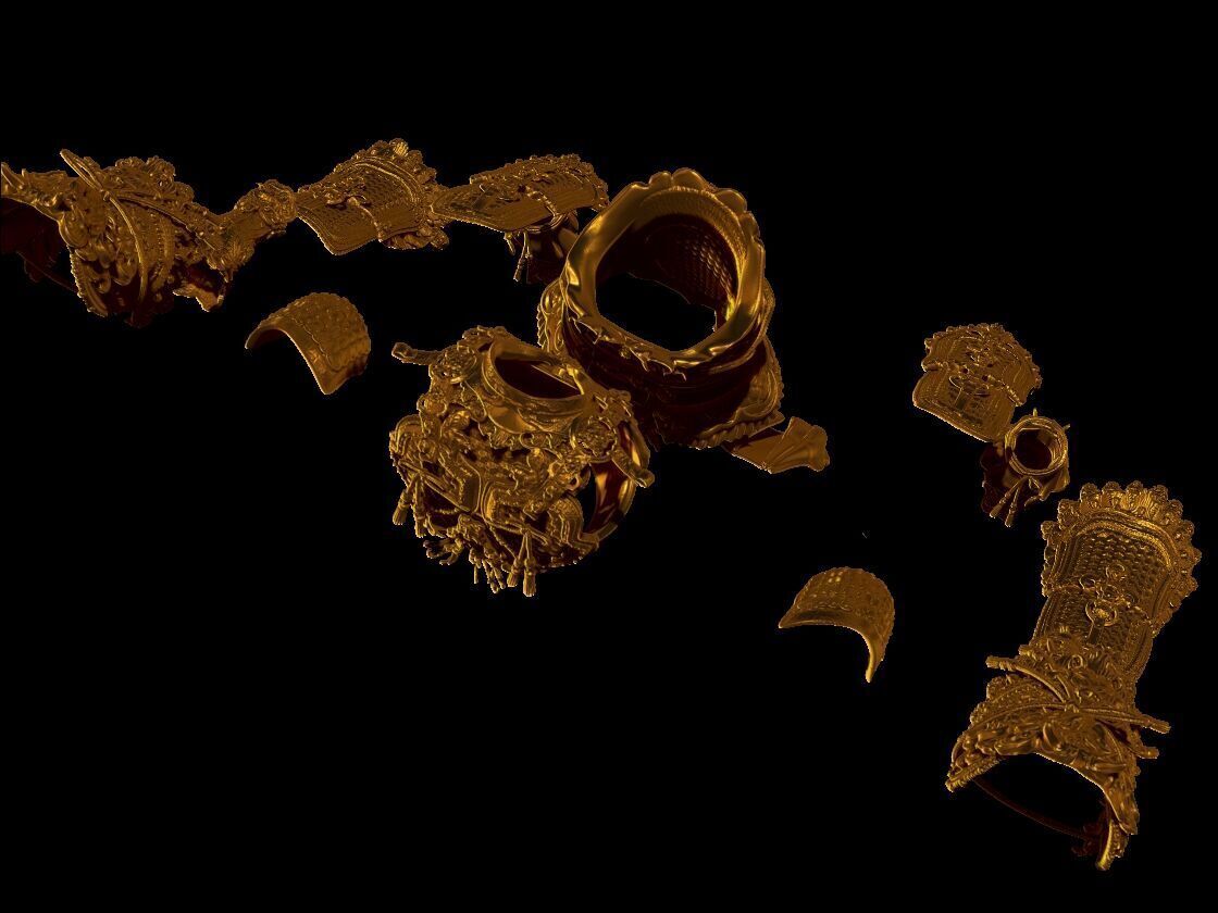 Black Myth Wukong Armor 3D print model_7