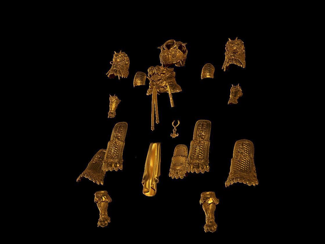 Black Myth Wukong Armor 3D print model_8