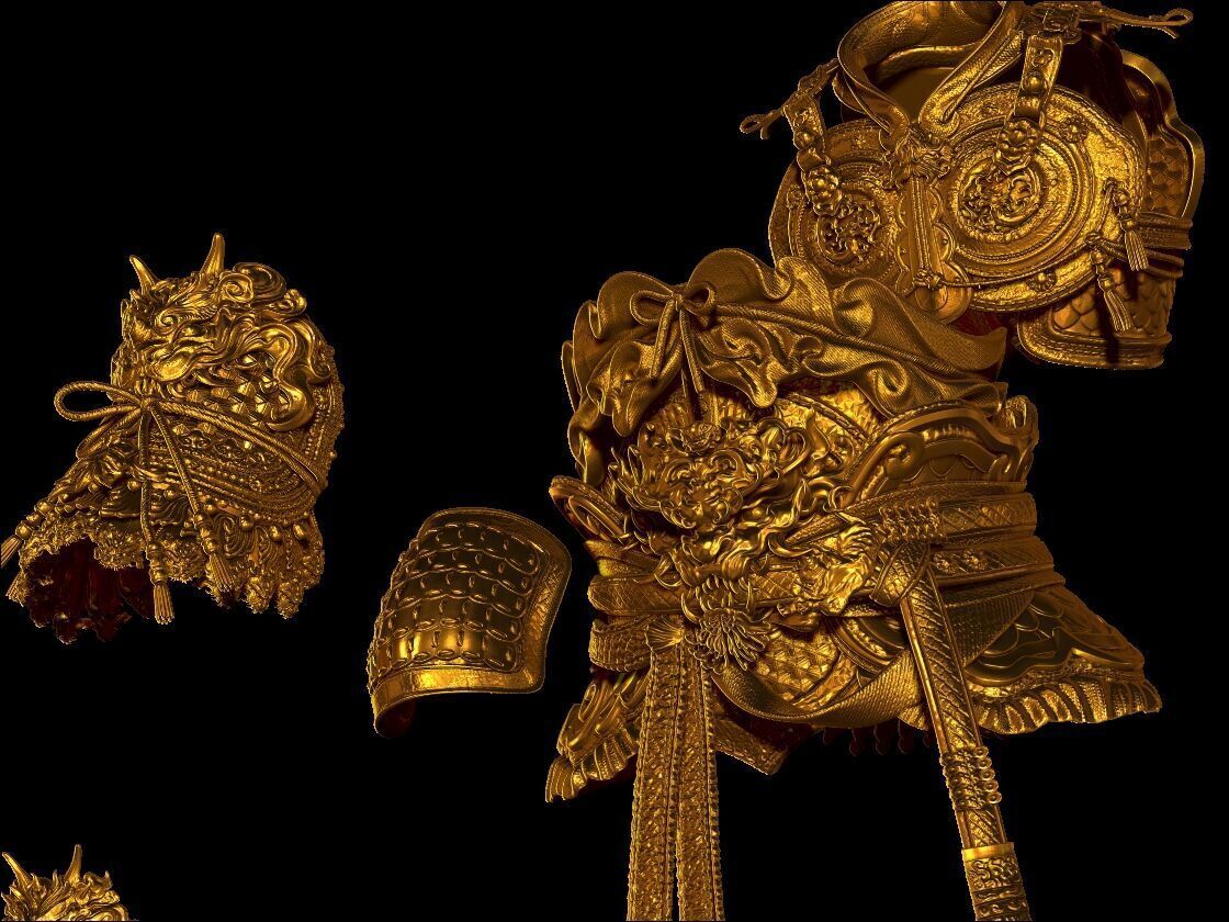 Black Myth Wukong Armor 3D print model_9