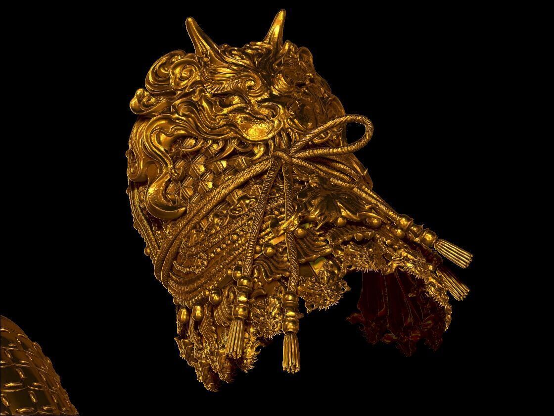 Black Myth Wukong Armor 3D print model_12