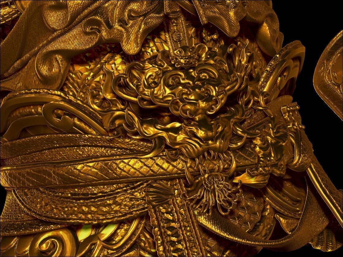 Black Myth Wukong Armor 3D print model_10