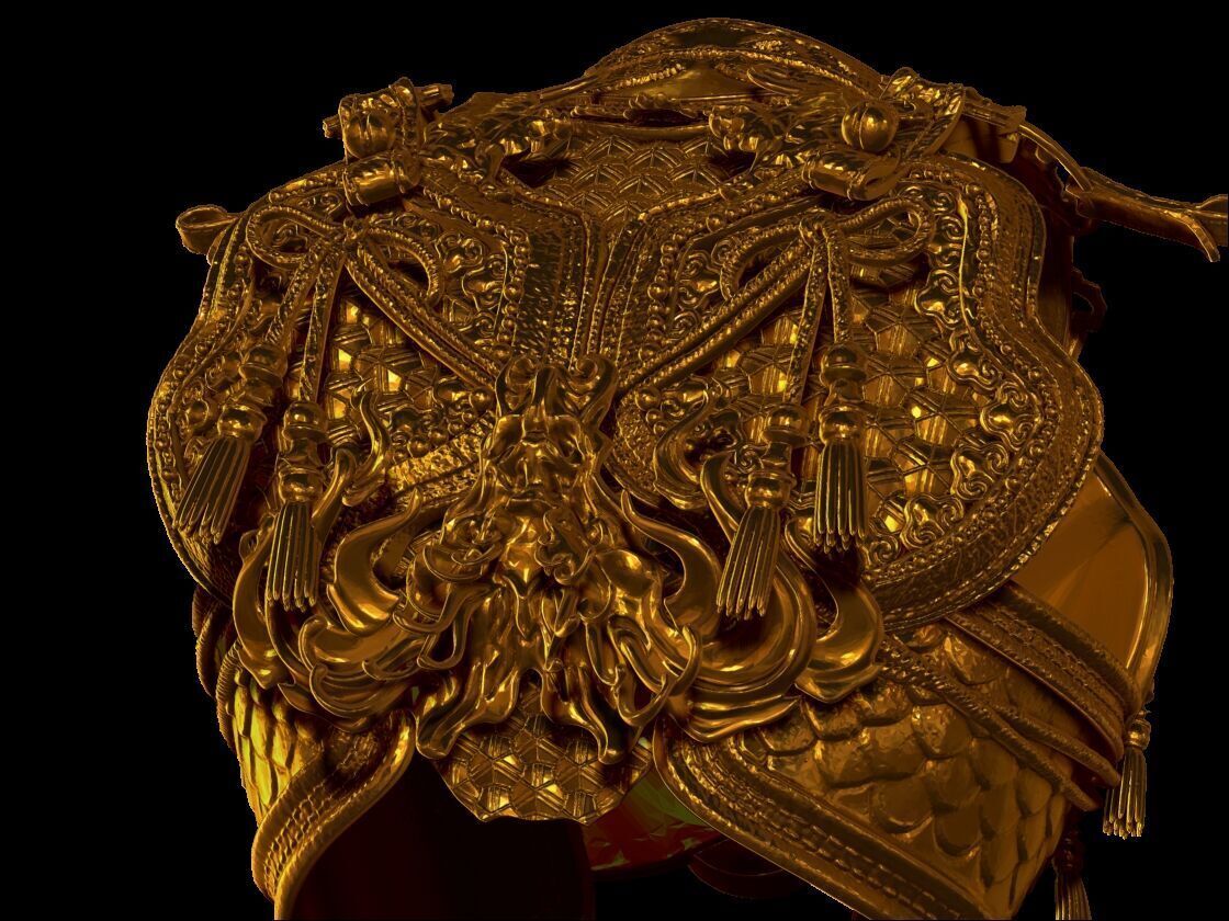 Black Myth Wukong Armor 3D print model_6