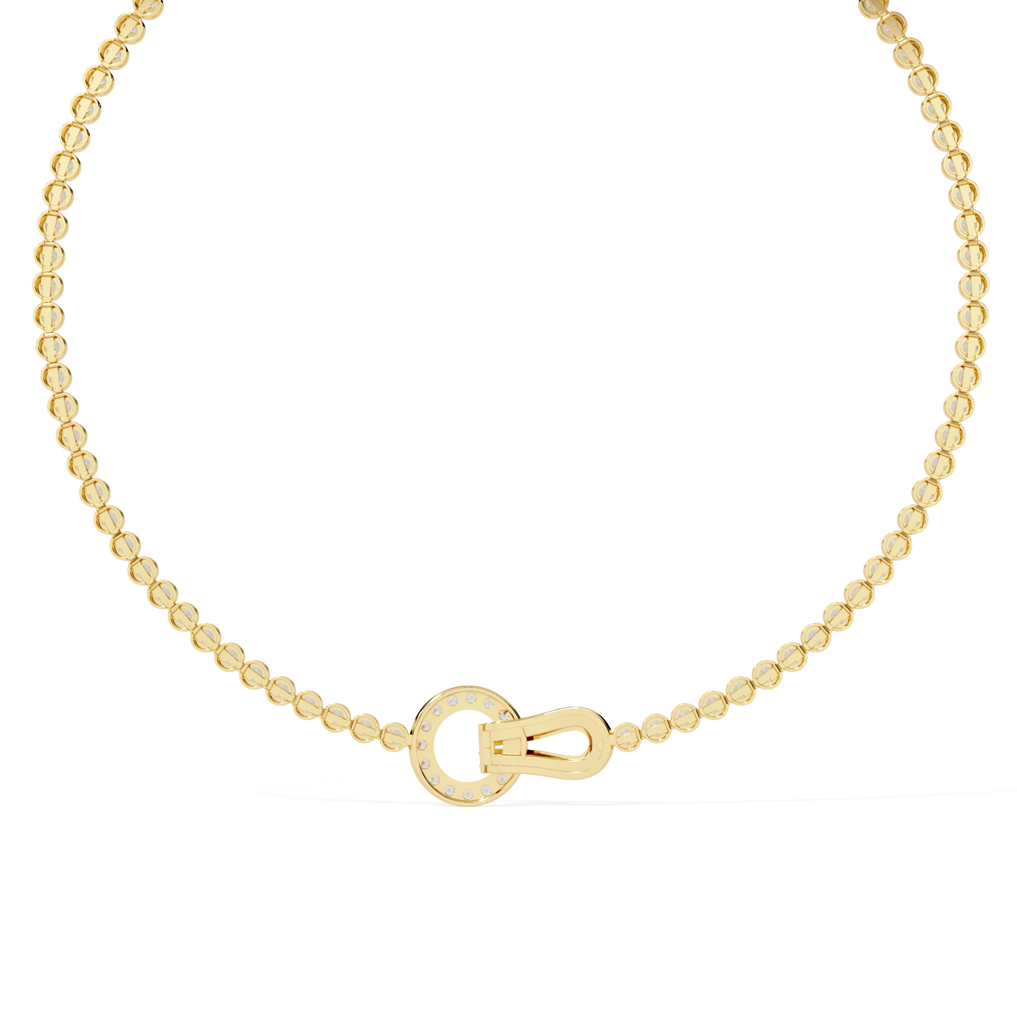 Diamond Necklace 360 animation renders 3dm stl details 3D print model_5