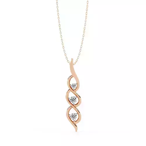 Diamond Necklace 360 animation renders 3dm stl details 3D print model