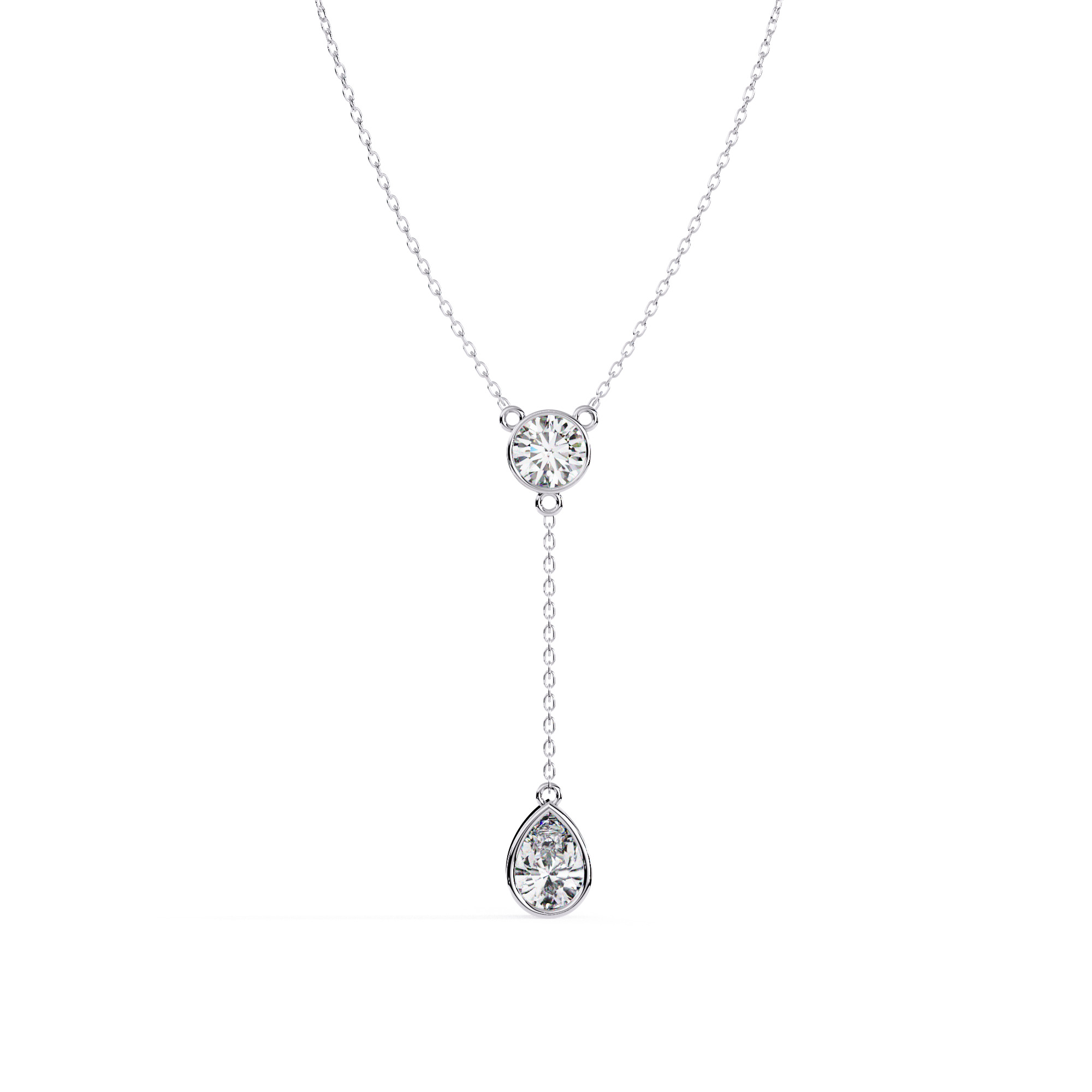 Diamond Necklace 360 animation renders 3dm stl details 3D print model_7