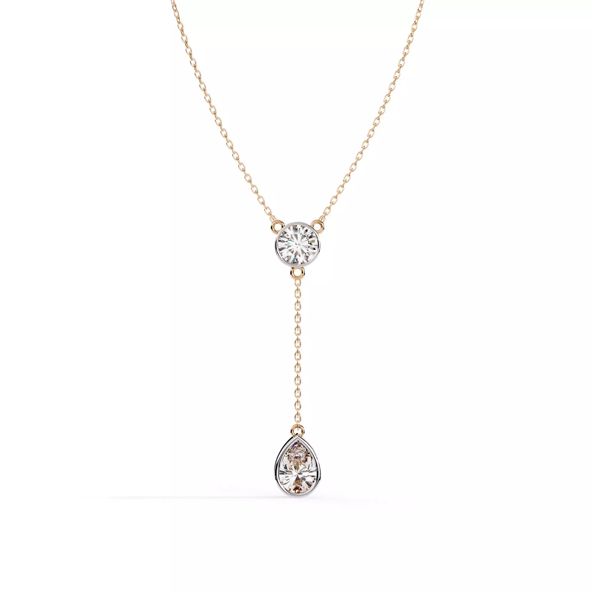 Diamond Necklace 360 animation renders 3dm stl details 3D print model_0