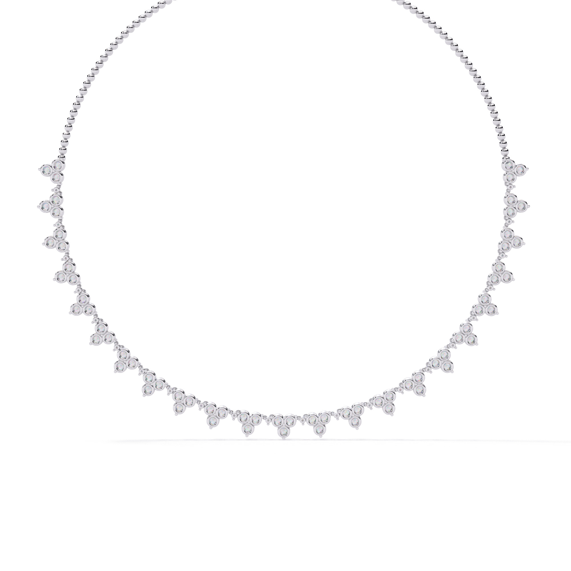 Diamond Necklace 360 animation renders 3dm stl details 3D print model_6