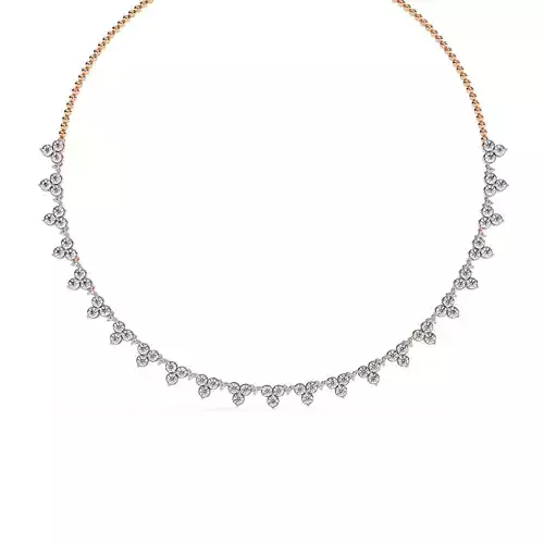 Diamond Necklace 360 animation renders 3dm stl details