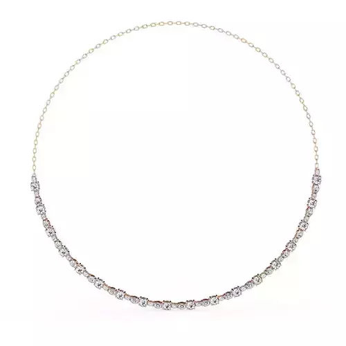 Diamond Necklace 360 animation renders 3dm stl details 3D print model
