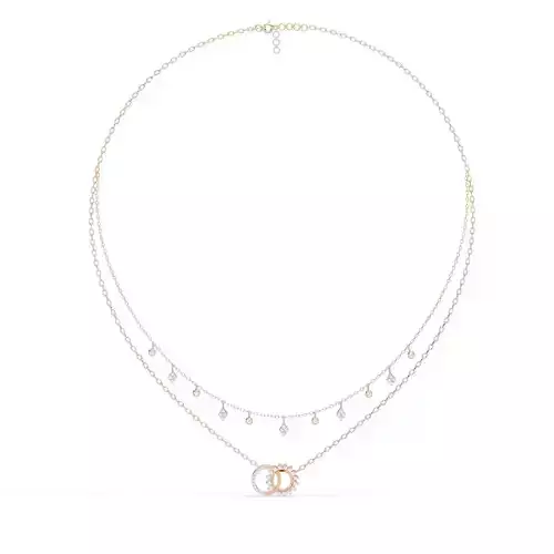 Diamond Necklace 360 animation renders 3dm stl details 3D print model
