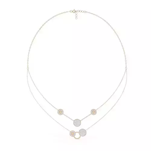 Diamond Necklace 360 animation renders 3dm stl details 3D print model