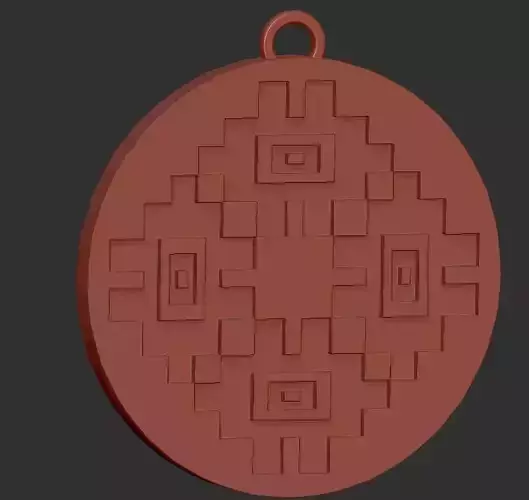Medallon andino 3D model