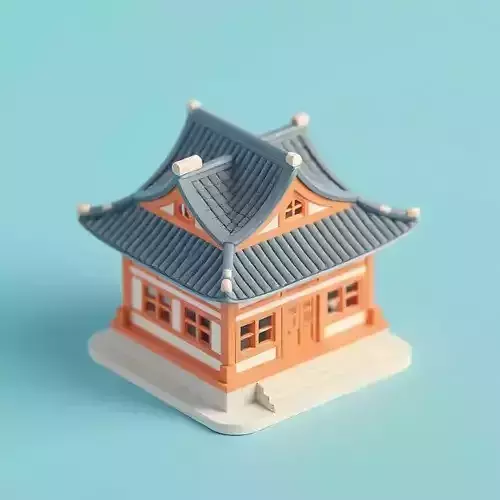 Japanese Building 3D model
