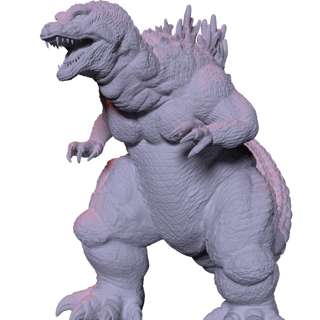 Godzilla 2001 pose 2 For 3dprint 3D print model_2