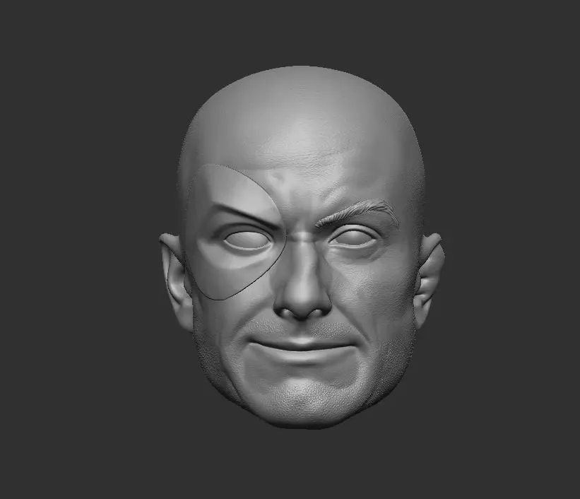 MK1 Kano Headsculpt for Action Figures 3D print model