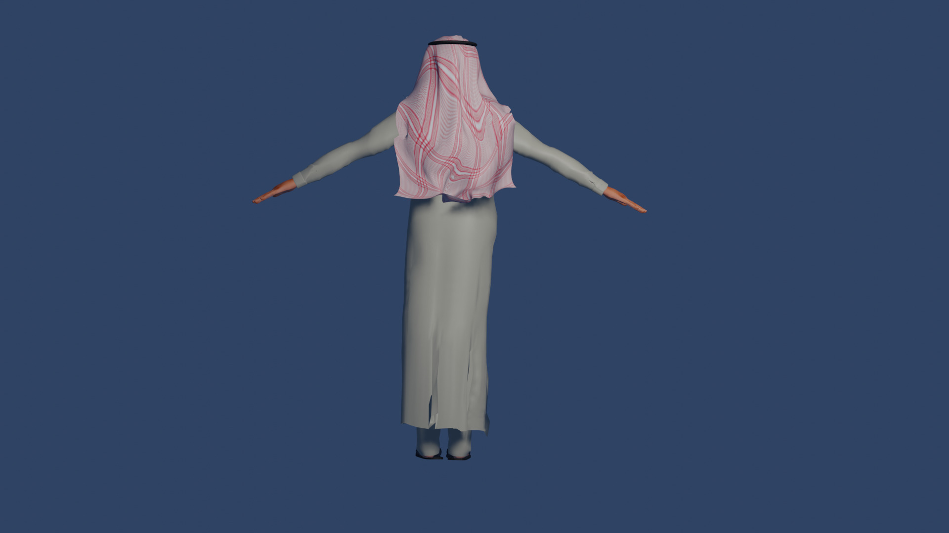 Arab Gulf Man  3D model_3