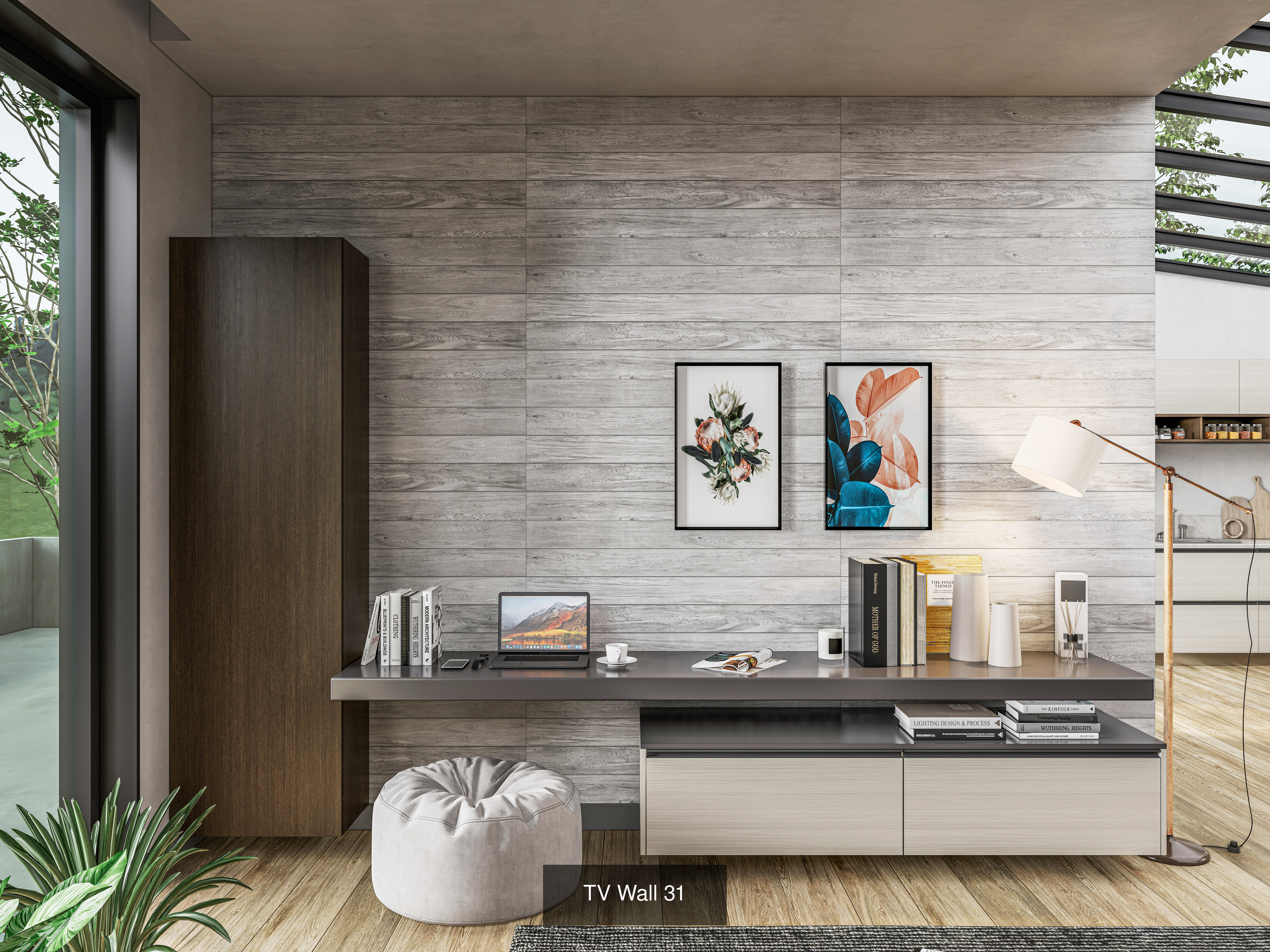 Modern TV LED Wall Collection No 2 of 16 scenes _4