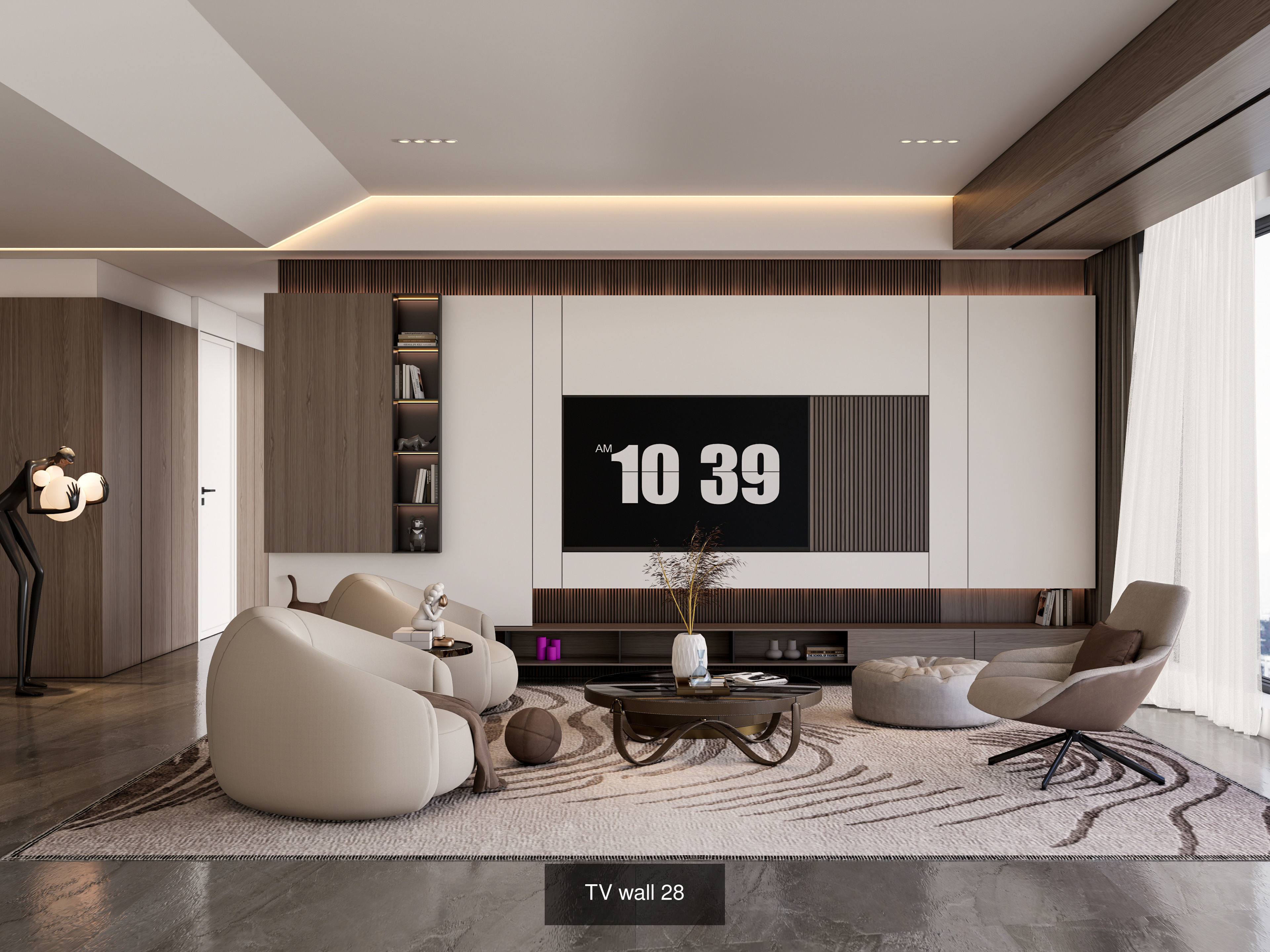 Modern TV LED Wall Collection No 2 of 16 scenes _15
