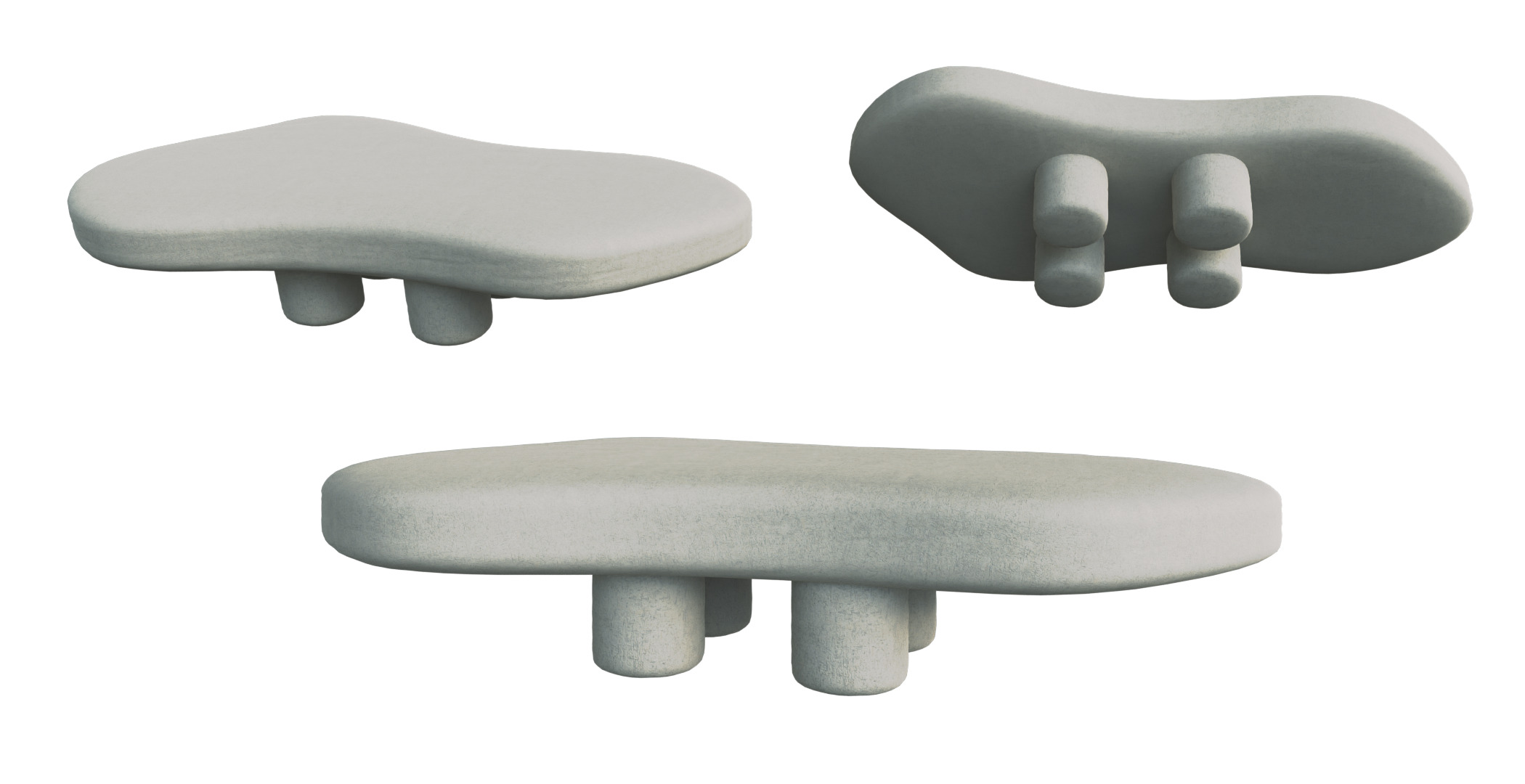 COFFEE TABLE SET 3D model_11