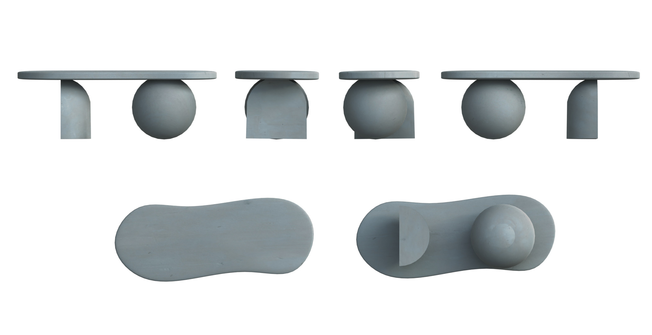 COFFEE TABLE SET 3D model_7
