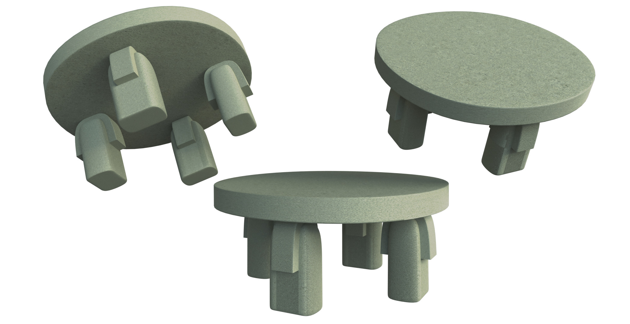 COFFEE TABLE SET 3D model_35