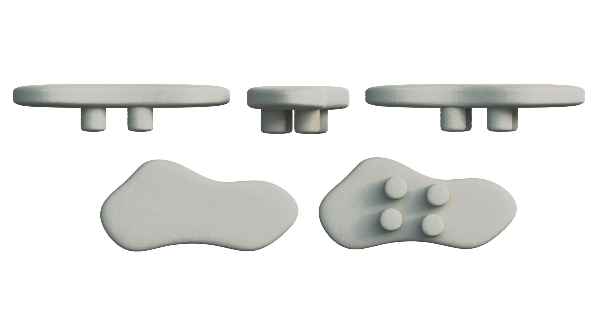 COFFEE TABLE SET 3D model_10