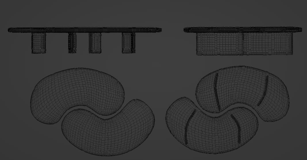 COFFEE TABLE SET 3D model_6