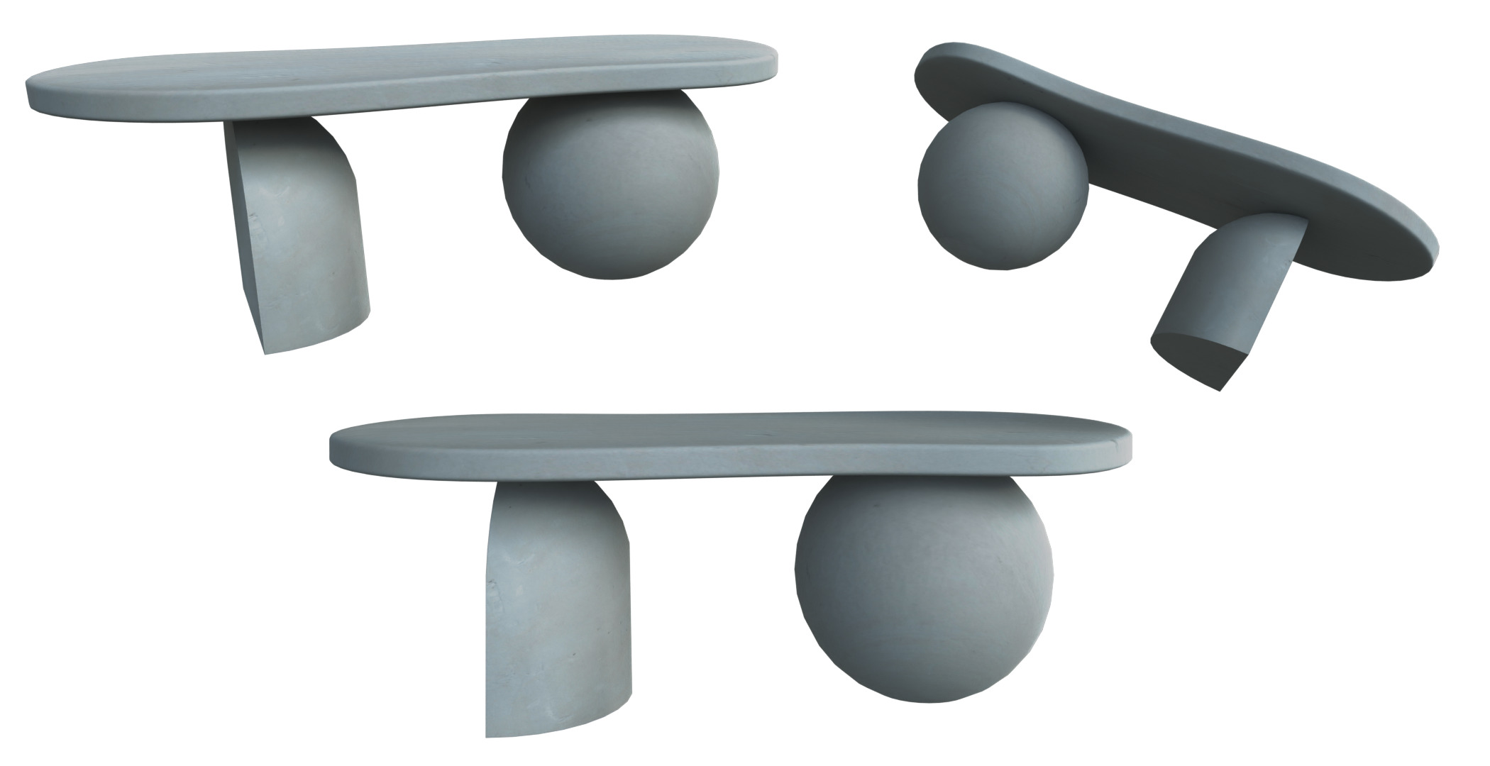 COFFEE TABLE SET 3D model_8