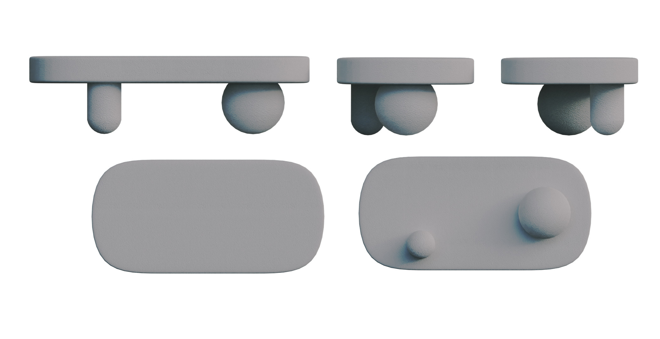 COFFEE TABLE SET 3D model_13