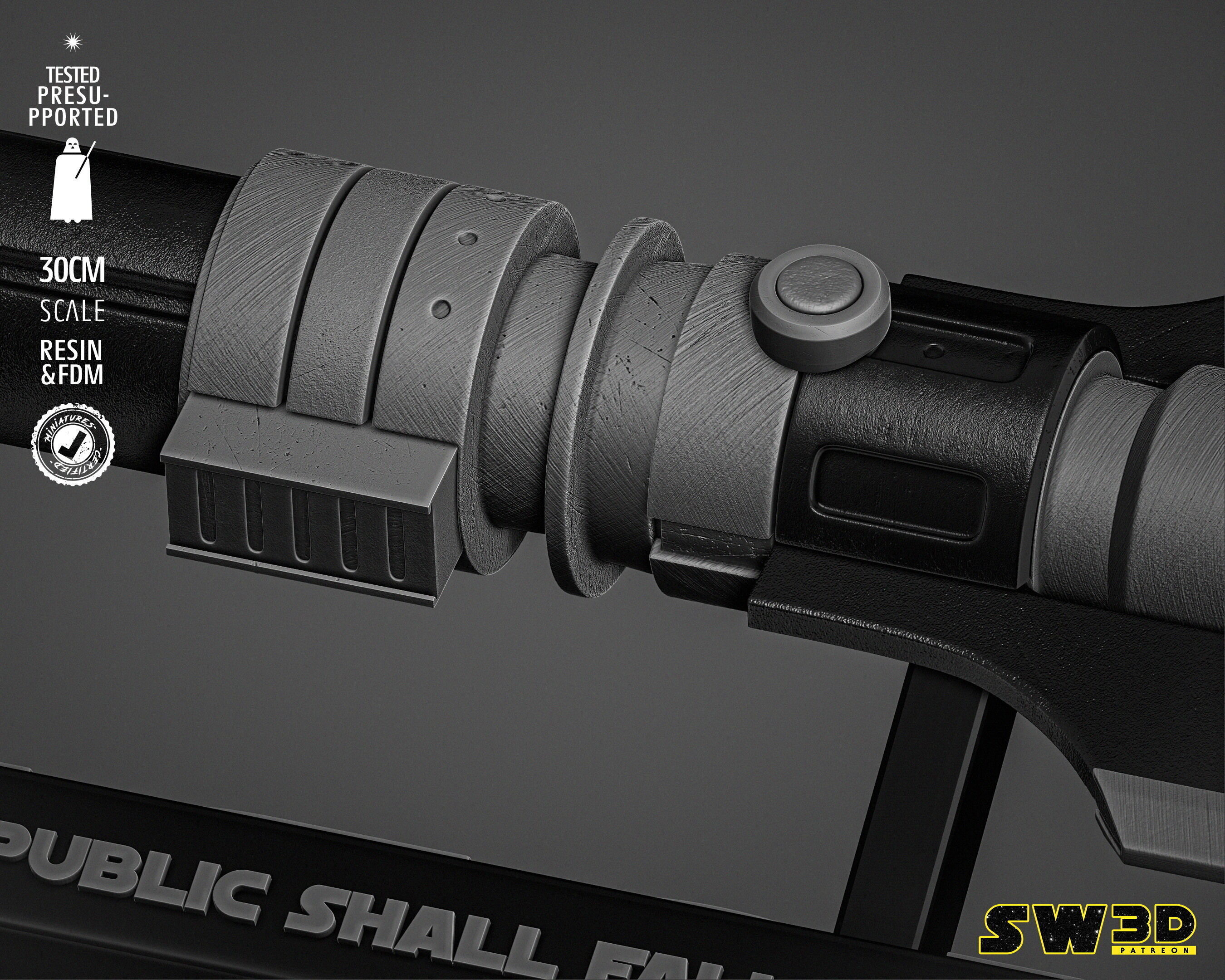 STAR WARS Darth Malgus Ligthsaber 3D print model_5
