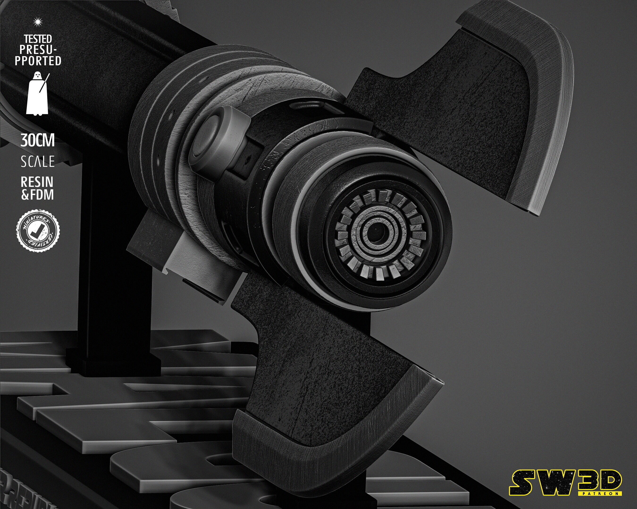 STAR WARS Darth Malgus Ligthsaber 3D print model_24