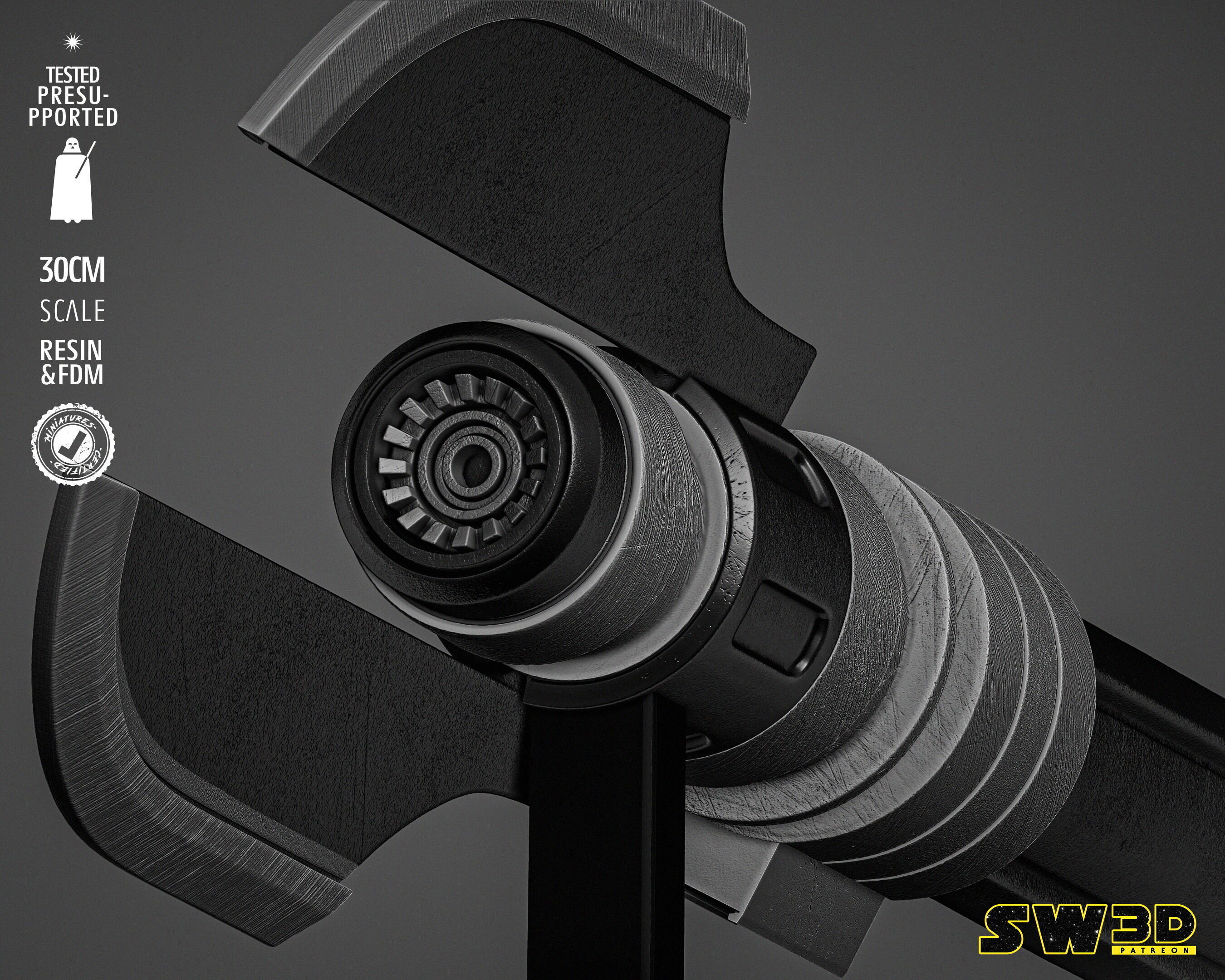 STAR WARS Darth Malgus Ligthsaber 3D print model_39