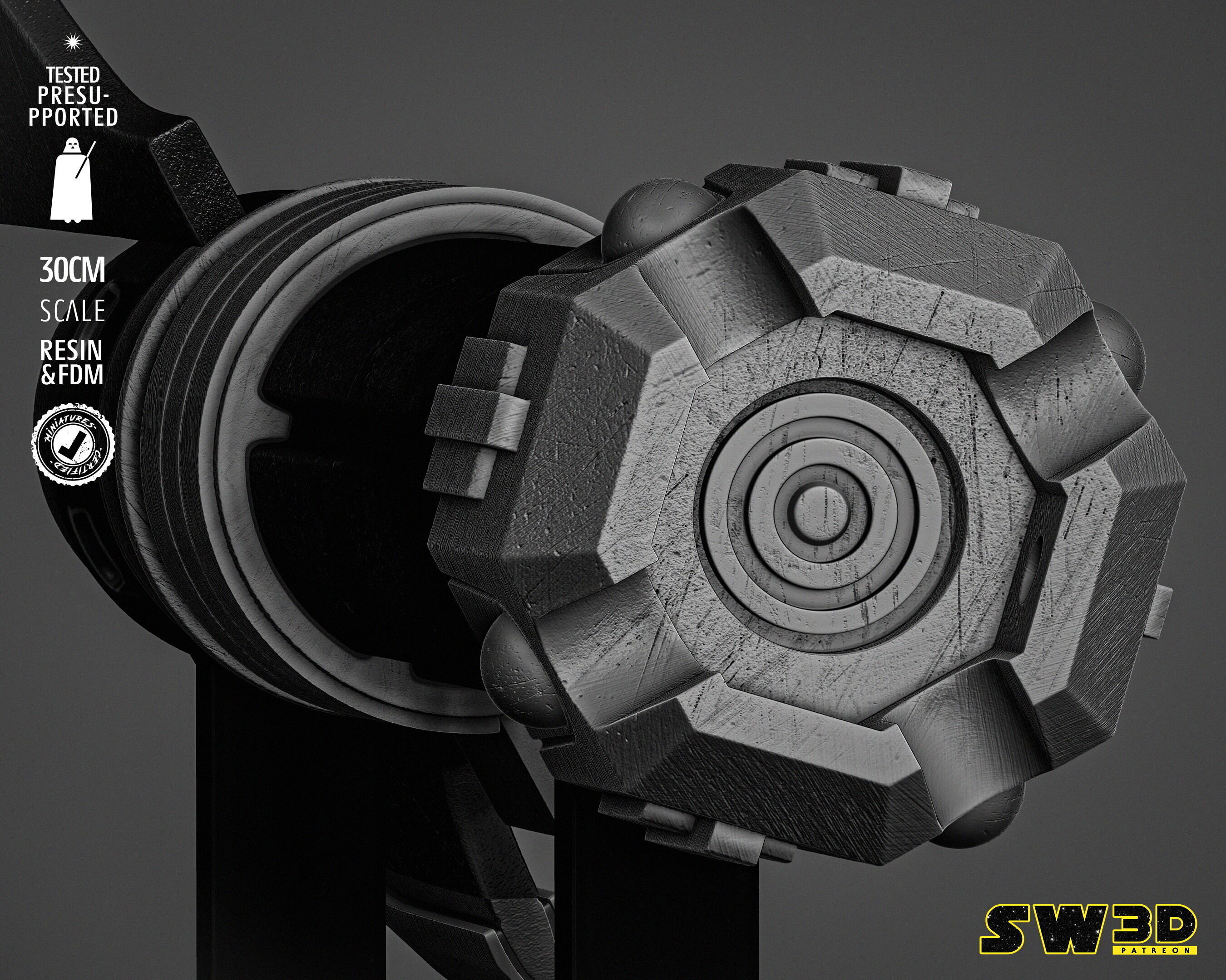 STAR WARS Darth Malgus Ligthsaber 3D print model_2