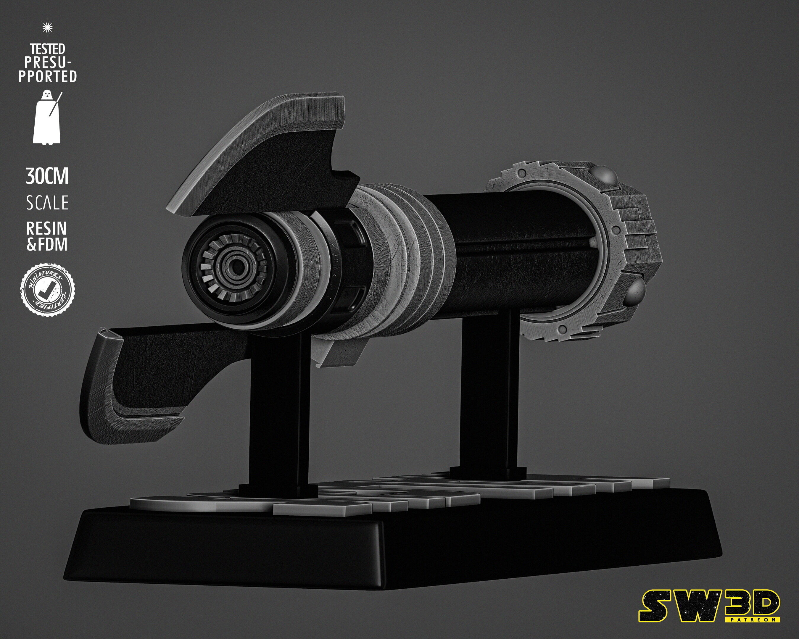 STAR WARS Darth Malgus Ligthsaber 3D print model_6