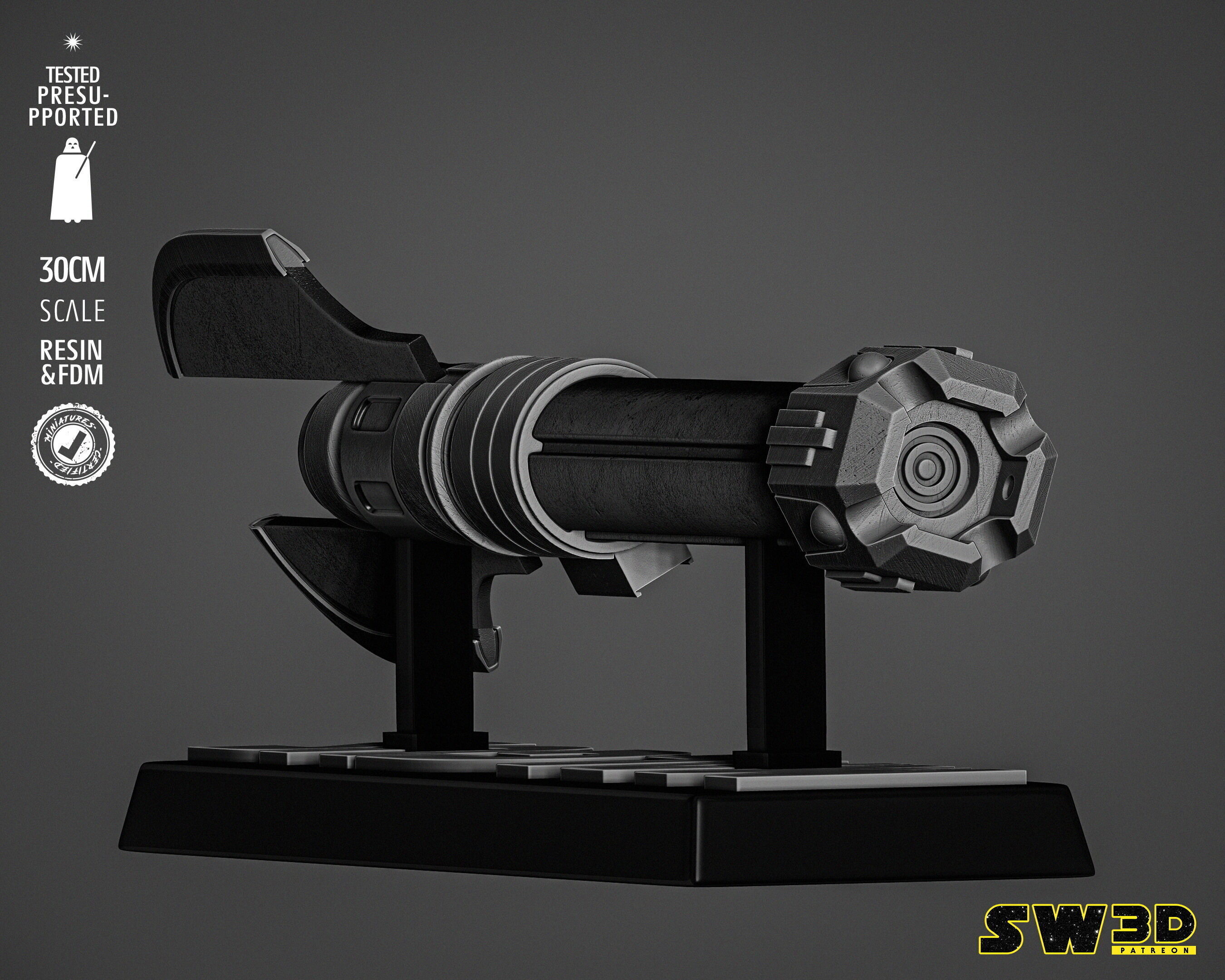 STAR WARS Darth Malgus Ligthsaber 3D print model_11