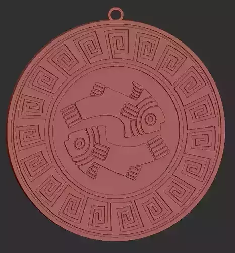 Medallon peces incas