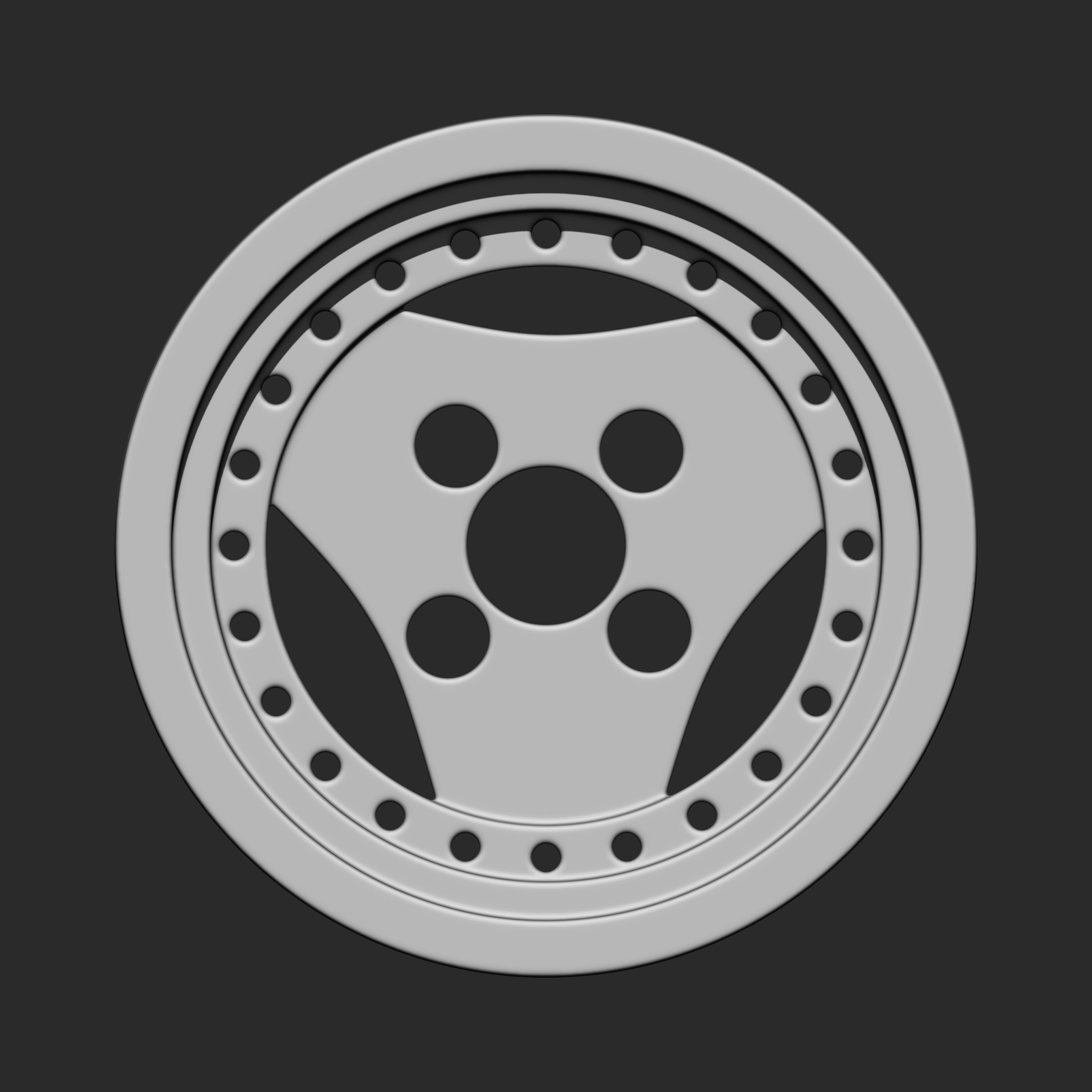 Buttons Collection IMM Brush Pack 19 in One VOL 7 3D model_1