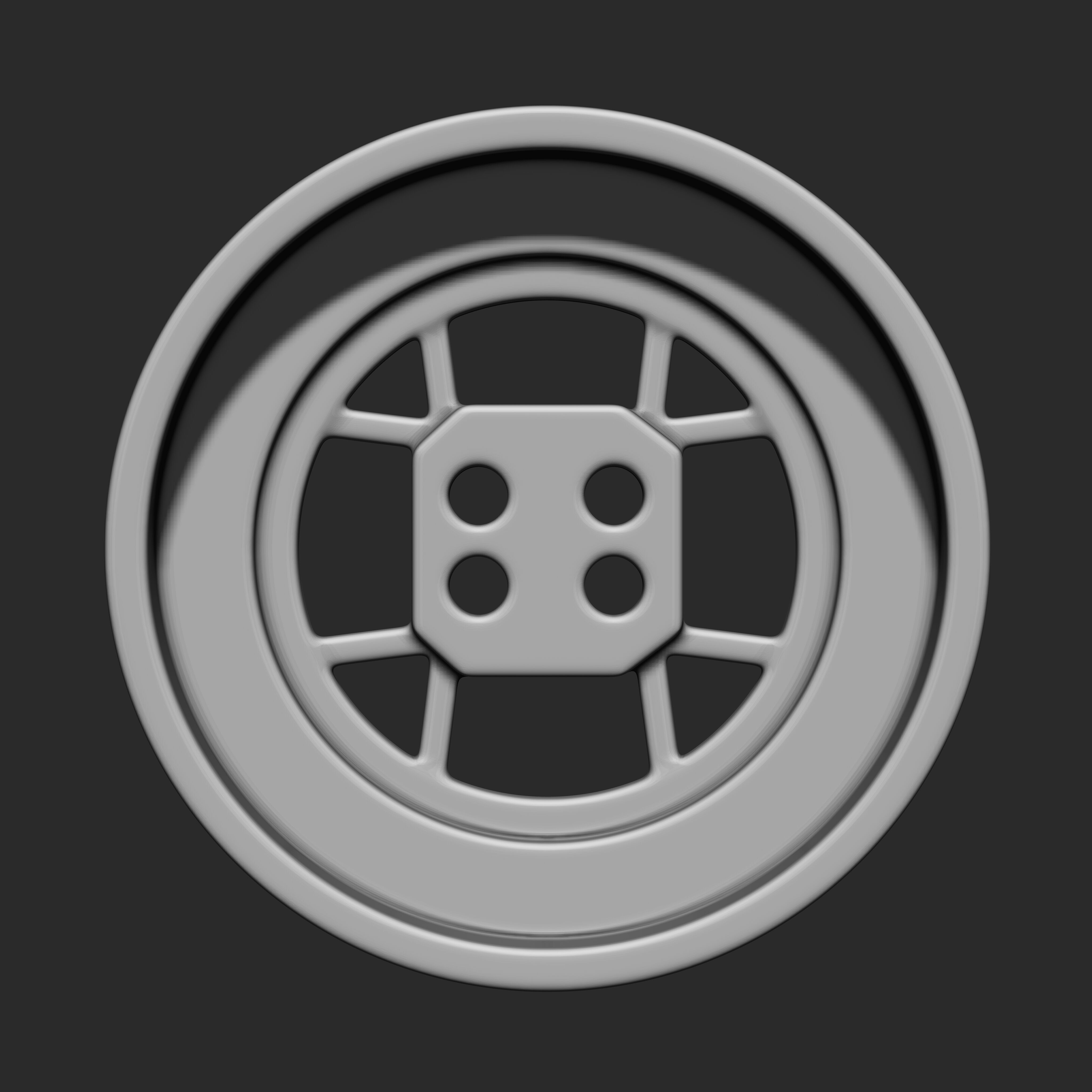 Buttons Collection IMM Brush Pack 19 in One VOL 7 3D model_31