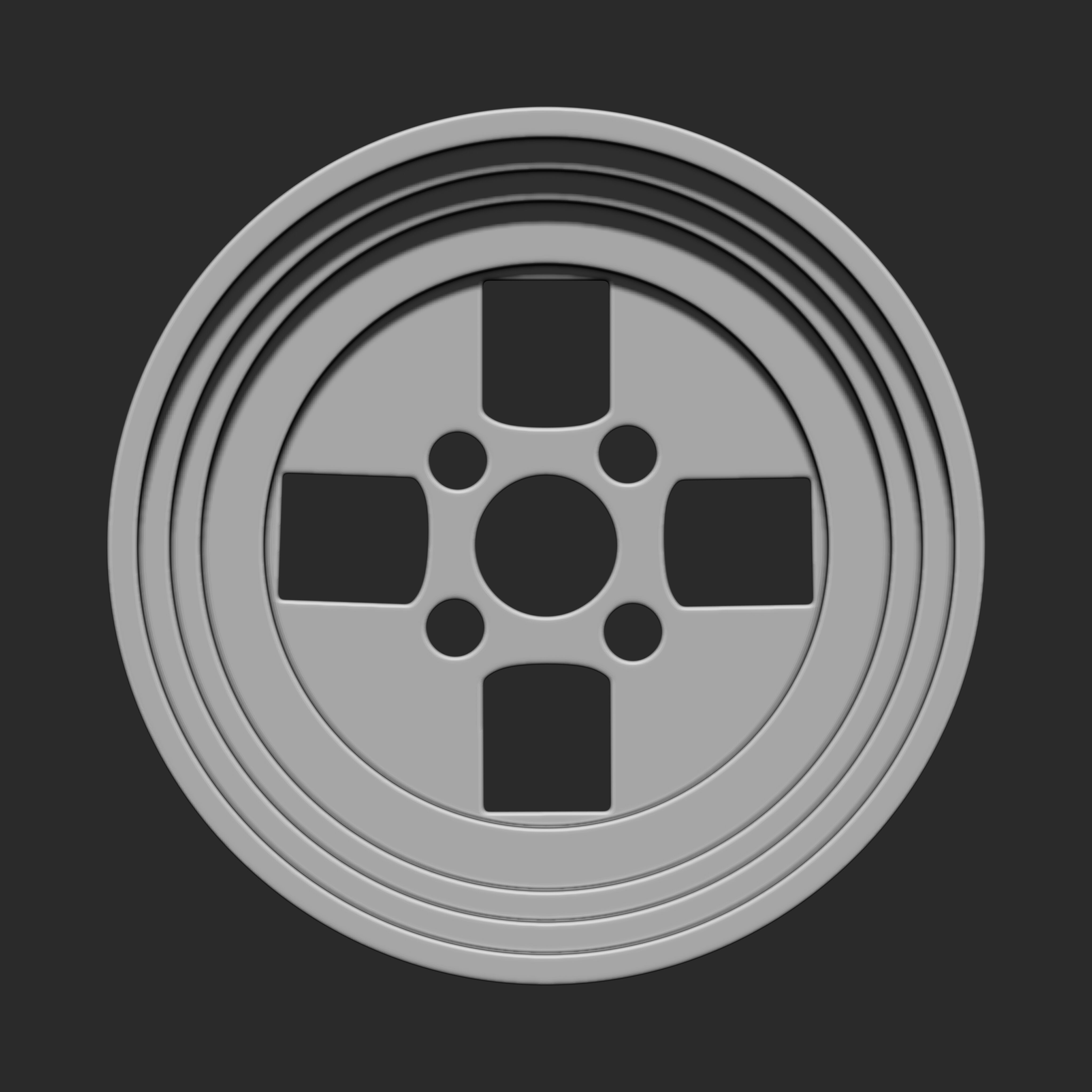 Buttons Collection IMM Brush Pack 19 in One VOL 7 3D model_36