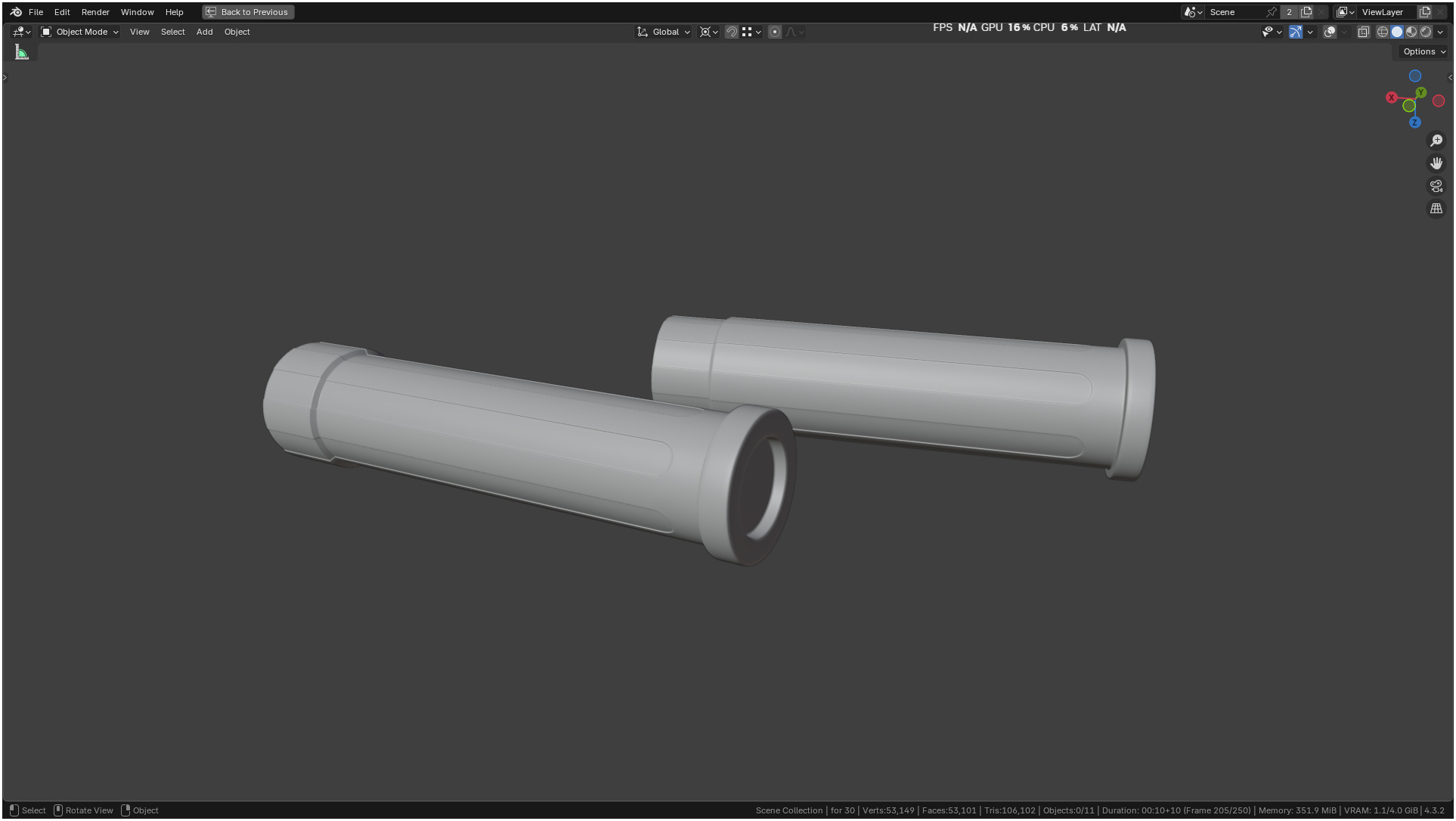 Insulin Syringe 03 mL realistic 3D model_55