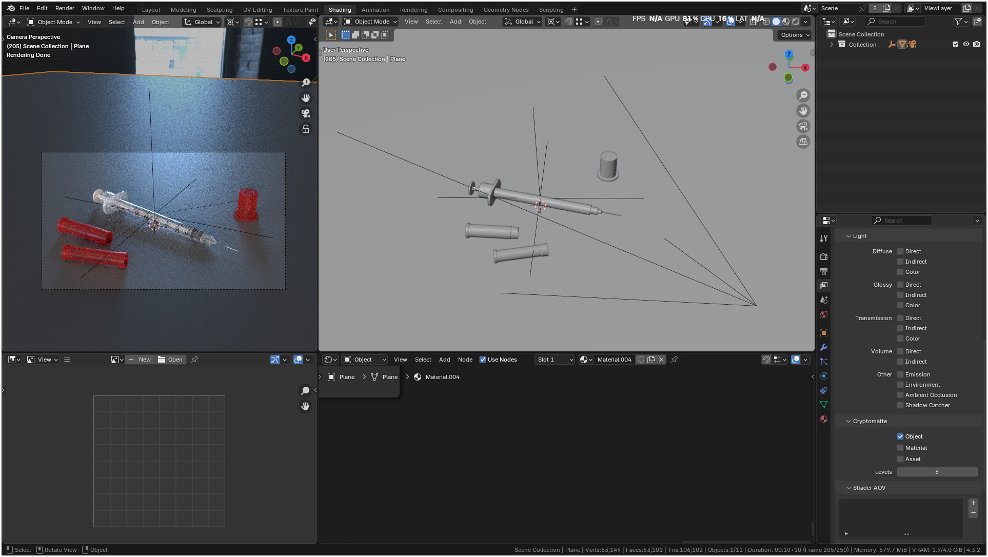 Insulin Syringe 03 mL realistic 3D model_39