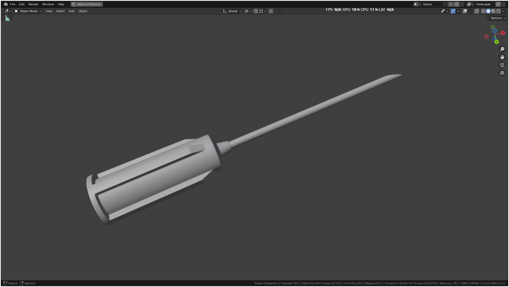 Insulin Syringe 03 mL realistic 3D model_62