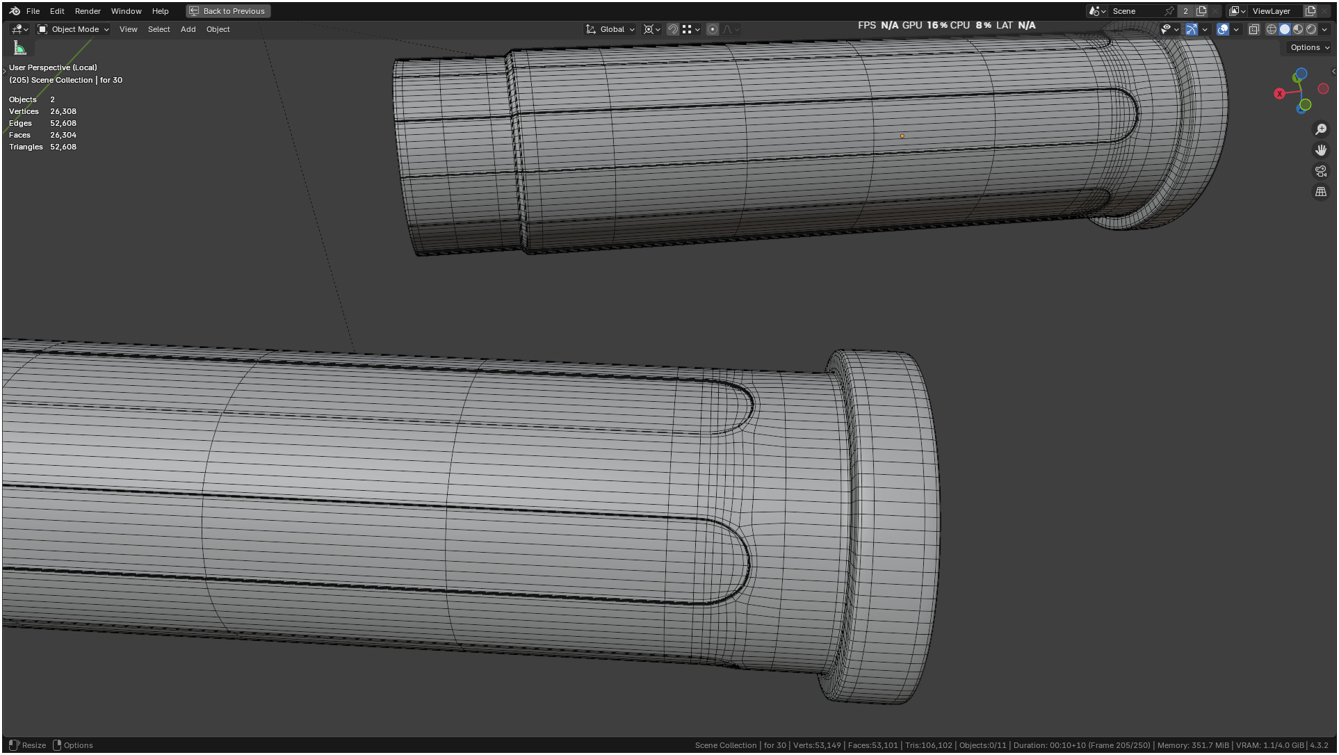 Insulin Syringe 03 mL realistic 3D model_56