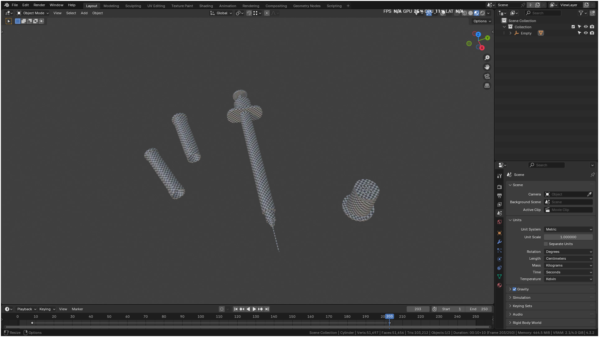 Insulin Syringe 03 mL realistic 3D model_37