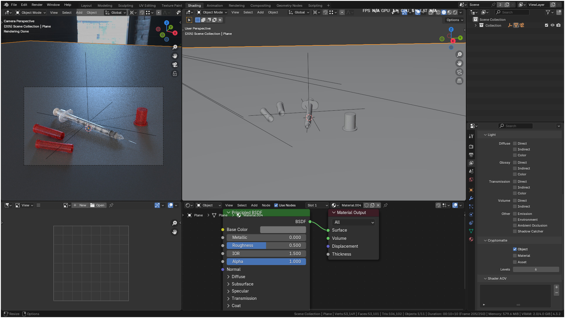 Insulin Syringe 03 mL realistic 3D model_50