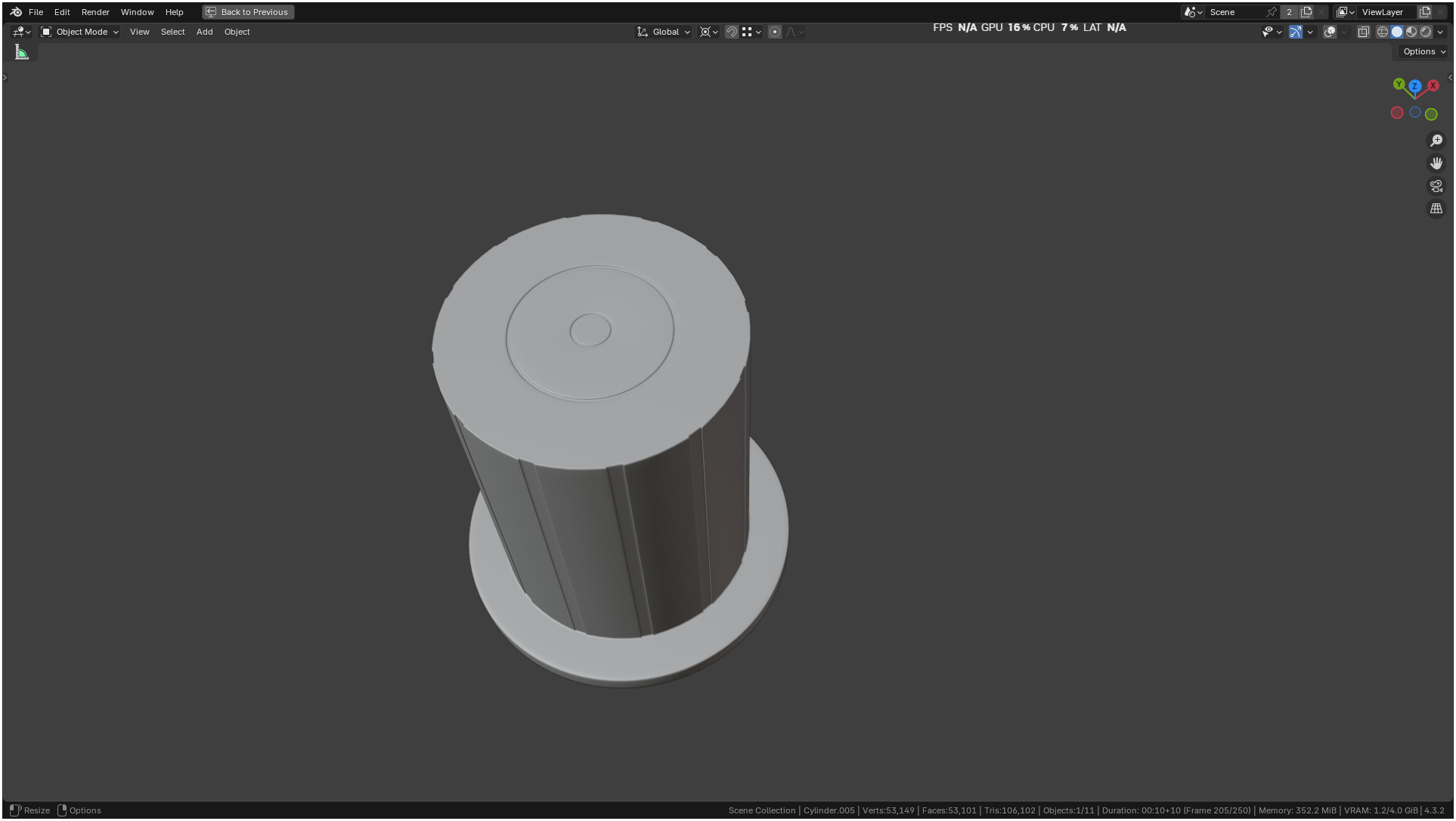 Insulin Syringe 03 mL realistic 3D model_38