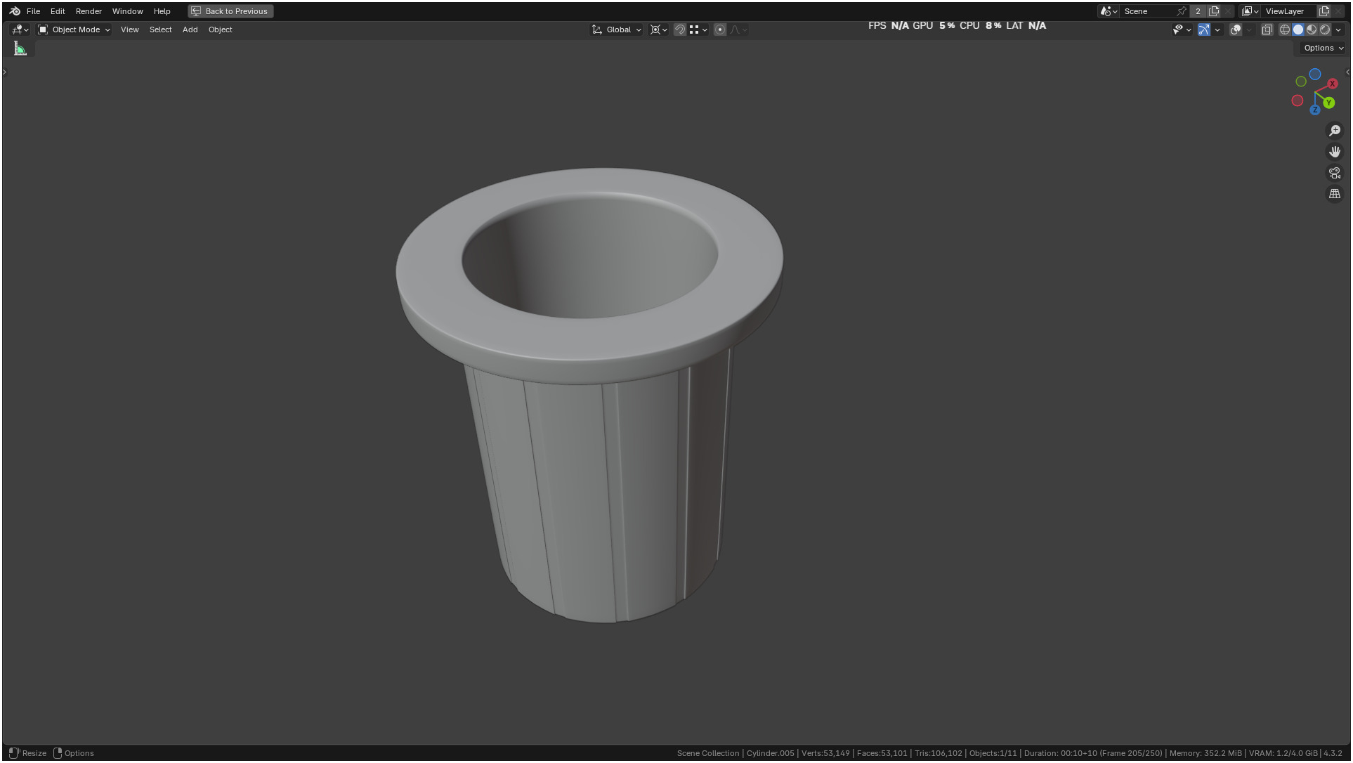 Insulin Syringe 03 mL realistic 3D model_57