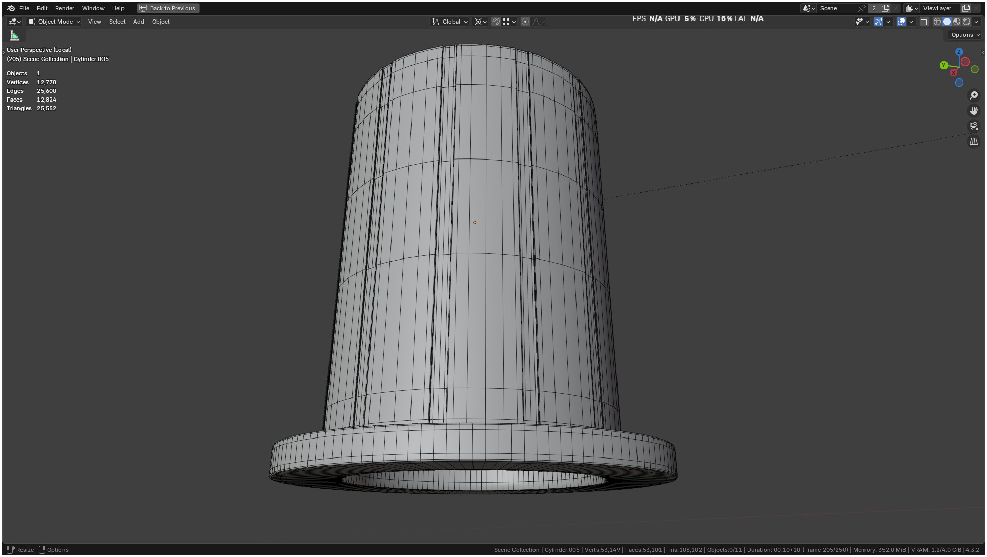 Insulin Syringe 03 mL realistic 3D model_40