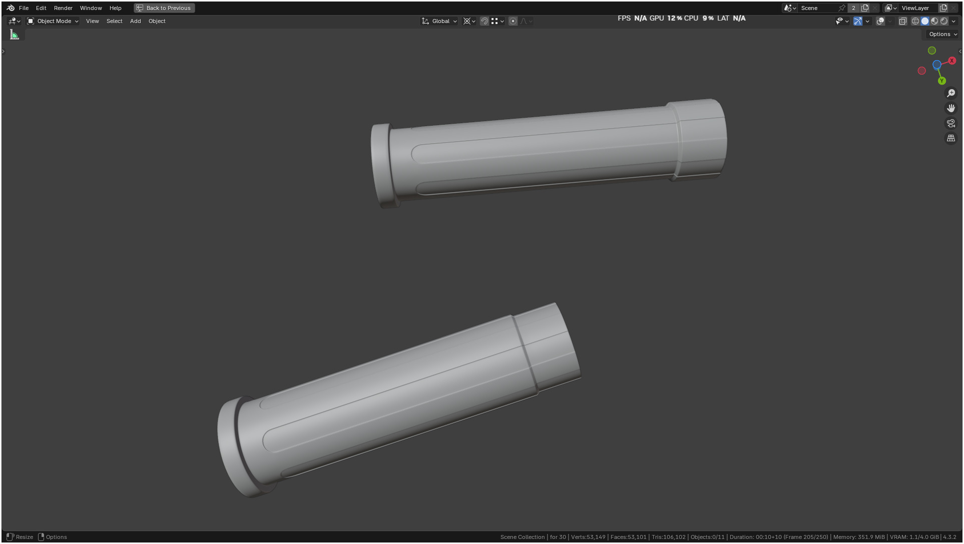 Insulin Syringe 03 mL realistic 3D model_52