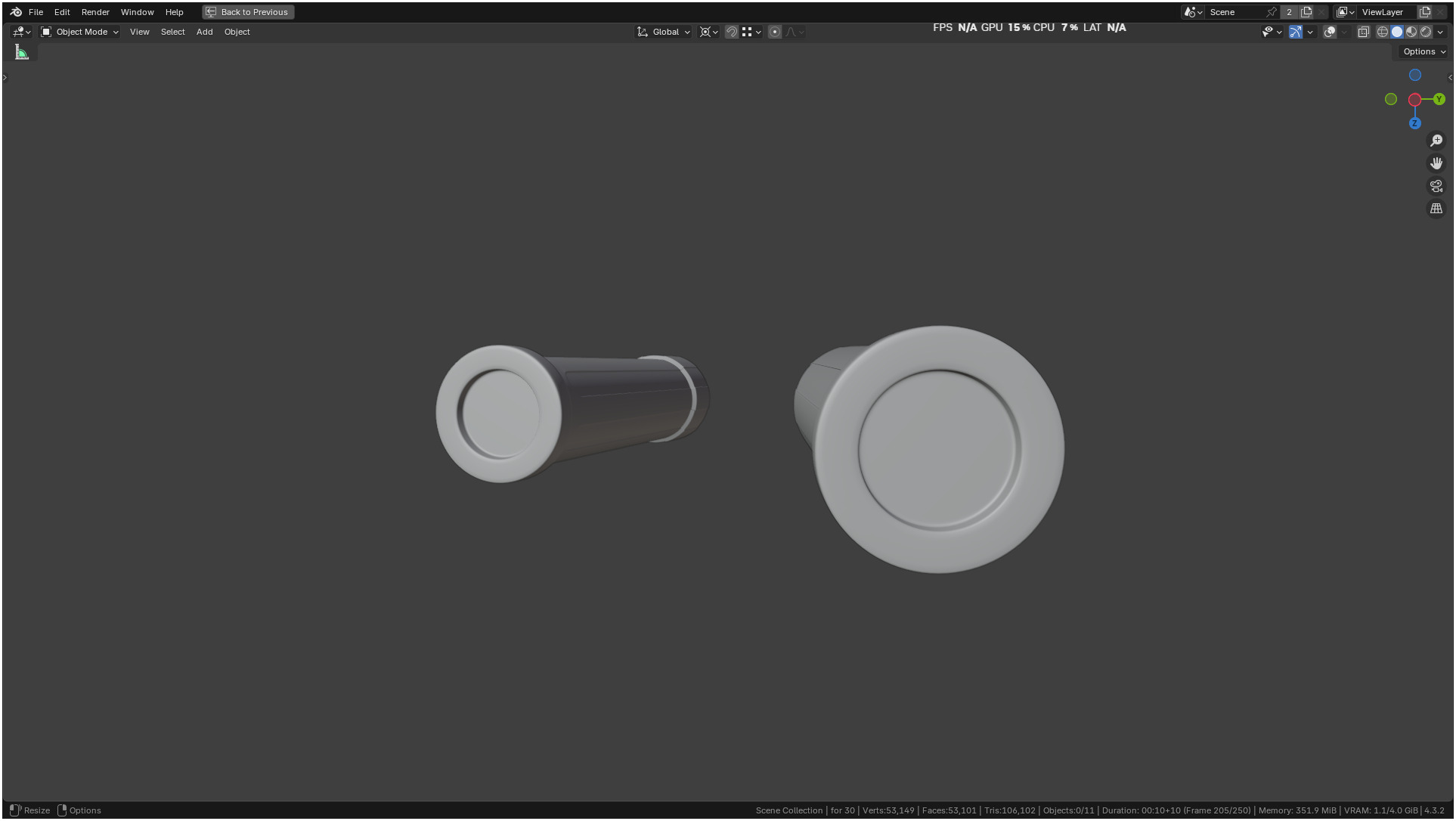 Insulin Syringe 03 mL realistic 3D model_47